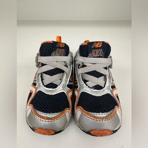 New Balance Toddler Navy and Orange Sneakers